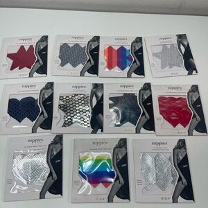 10 NEW Nippies B-SIX B/ C Waterproof Nipple Covers Pasties Rave Festival Sexy